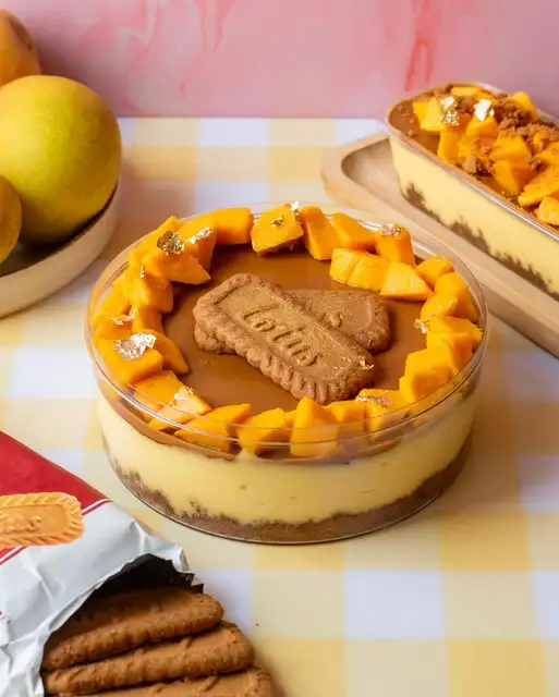 Mango Biscoff Cheesecake